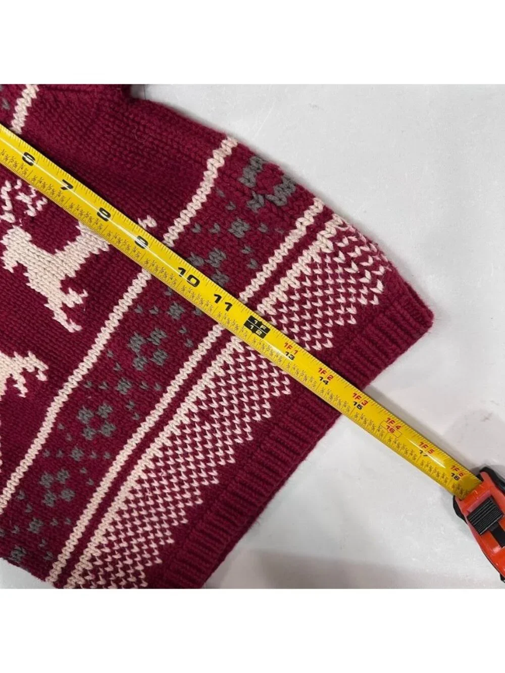 VTG Baby Gap Fair Isle Reindeer Knit Christmas Sweater Holiday Toddler Size 2